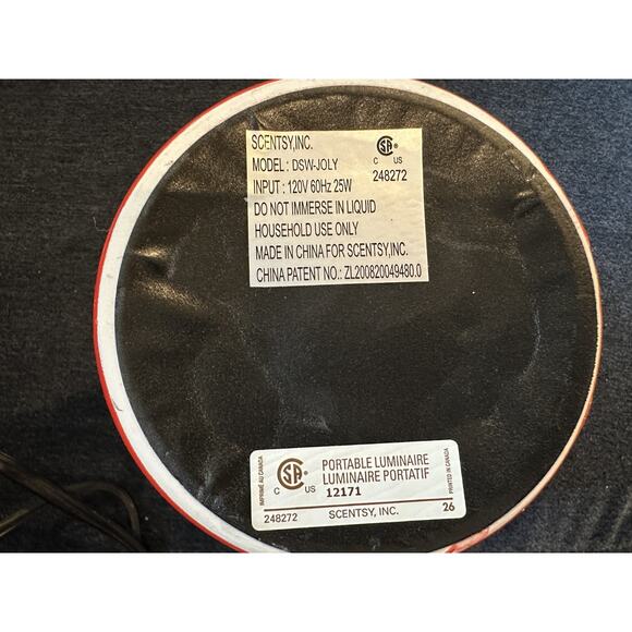 Scentsy Jolly Santa Suit Full Size Warmer - Retired - Used - Picture 7 of 13